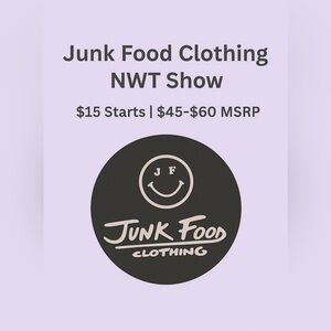 JUNK FOOD CLOTHING NWT XS- XL $45-$60 MSRP
